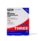 Rugby Clear Nicotine Patches - 7mg Transdermal System Patch - Smoking or Vaping Quitting Aid - Step 3 - (1 Pack)
