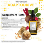 Clean Nutra Organic Maca Root Liquid Drops with Ashwagandha, Fenugreek, Beet Root and L-Arginine Liquid Multivitamin for Women and Men - Adapto Drive