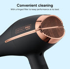 Conair InfinitiPRO Hair Dryer with Diffuser & Concentrator, 1875W, Black