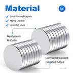 TRYMAG Strong Magnets Neodymium Rare Earth Magnet, 20x3mm, 12 Pack