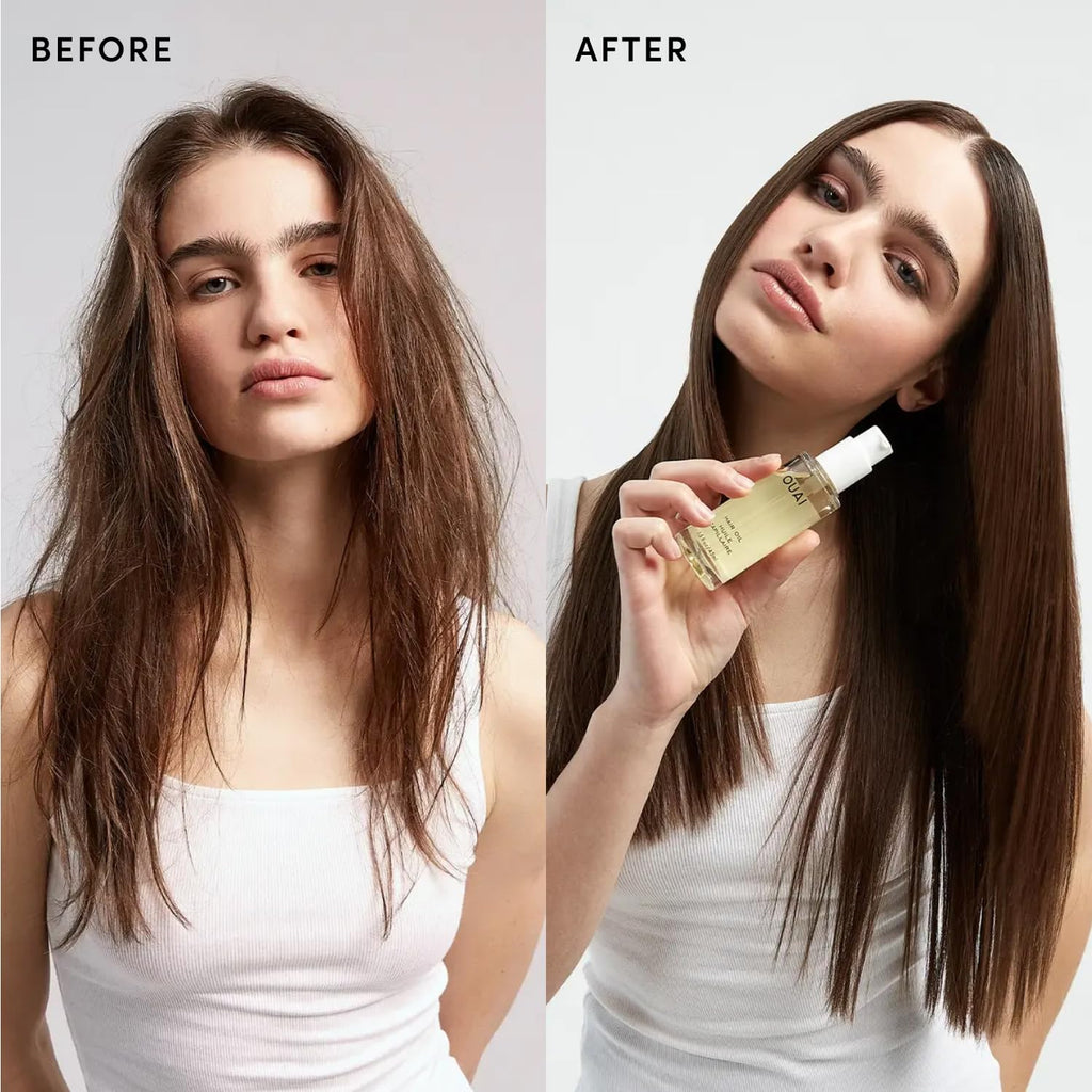 OUAI Hair Oil, Heat Protectant, Hair Frizz Control, Travel Size, 0.45 Fl Oz