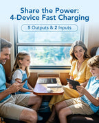 VEEKTOMX Portable Charger with Built-in Cables and AC Wall Plug, 10000mAh