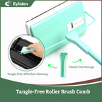 Eyliden X-Large Carpet Sweeper - Quiet Manual Sweeper for Carpets & Rugs | 1 Extra Refill Roller Brush | Non-Electric, Hand Push, Quietly Cleans Debris and Messes, Restaurant Roller Broom, Mint