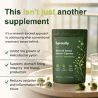 Keravive Hair Sproutly Broccoli Sprout Extract Capsules | with Glucoraphanin & Myrosinase, Sulforaphane Precursor Support with Mustard Seed Extract & Vitamin C | Vegan Non-GMO | 60 Capsules