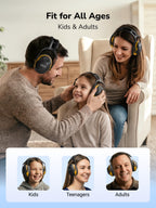 Dr.meter Noise Reduction Ear Muffs, Ear Protection Noise Cancelling Headphones for Adults, Kids Autism Sensory, NRR28dB Hearing Protection Earmuffs for Mowing, Range, Concerts, Monster Jam