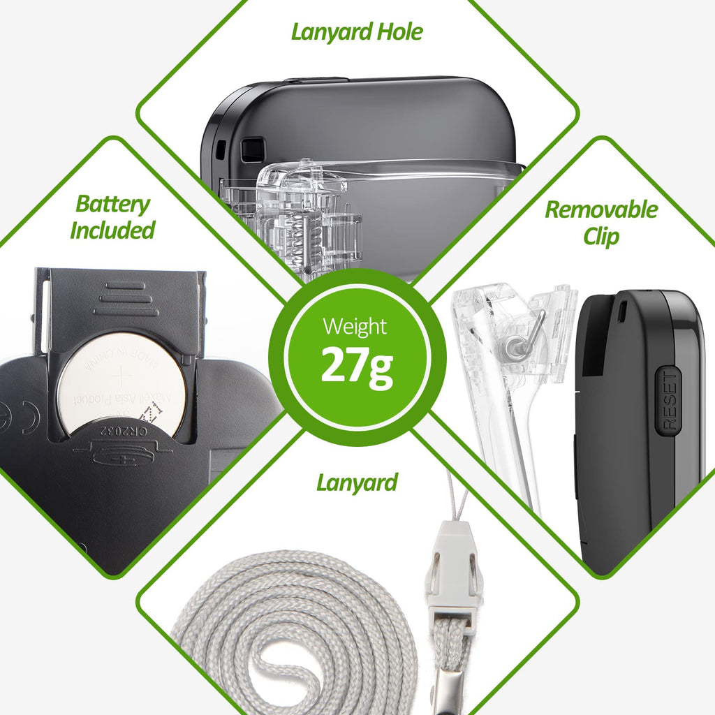 3D Pedometer for Walking, Simple Step Counter for Walking with Removable Clip and Lanyard, Accurate Pedometers for Steps, Step Tracker with Large Display for Men Women and Kids