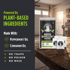 Grandpa Gus's Natural Mouse Repellent Pouches, Cinnamon/Peppermint Oils Repel Mice from Nesting in Home/Cabin/Boat/Car Storage/RV/Machinery/Shed (4 Pouches)