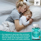 Magnesium Glycinate Gummies 500mg, Sugar Free for Adults & Kids, Best Magnesium Gummies for Sleep, Stress & Muscle Relief & Nerve Health, No Melatonin, Gluten Free, Non GMO, Vegan, Pectin, 120