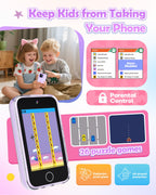 Dylanto Kids Phone ,3.5'' Touchscreen Phone for Kids Learning Play Toys for 3-9 Years Old Girls with Dual Camera,Video Players,Game,Christmas Birthday Gifts for Girls Age 3 4 5 6 7 8 9 -Purple