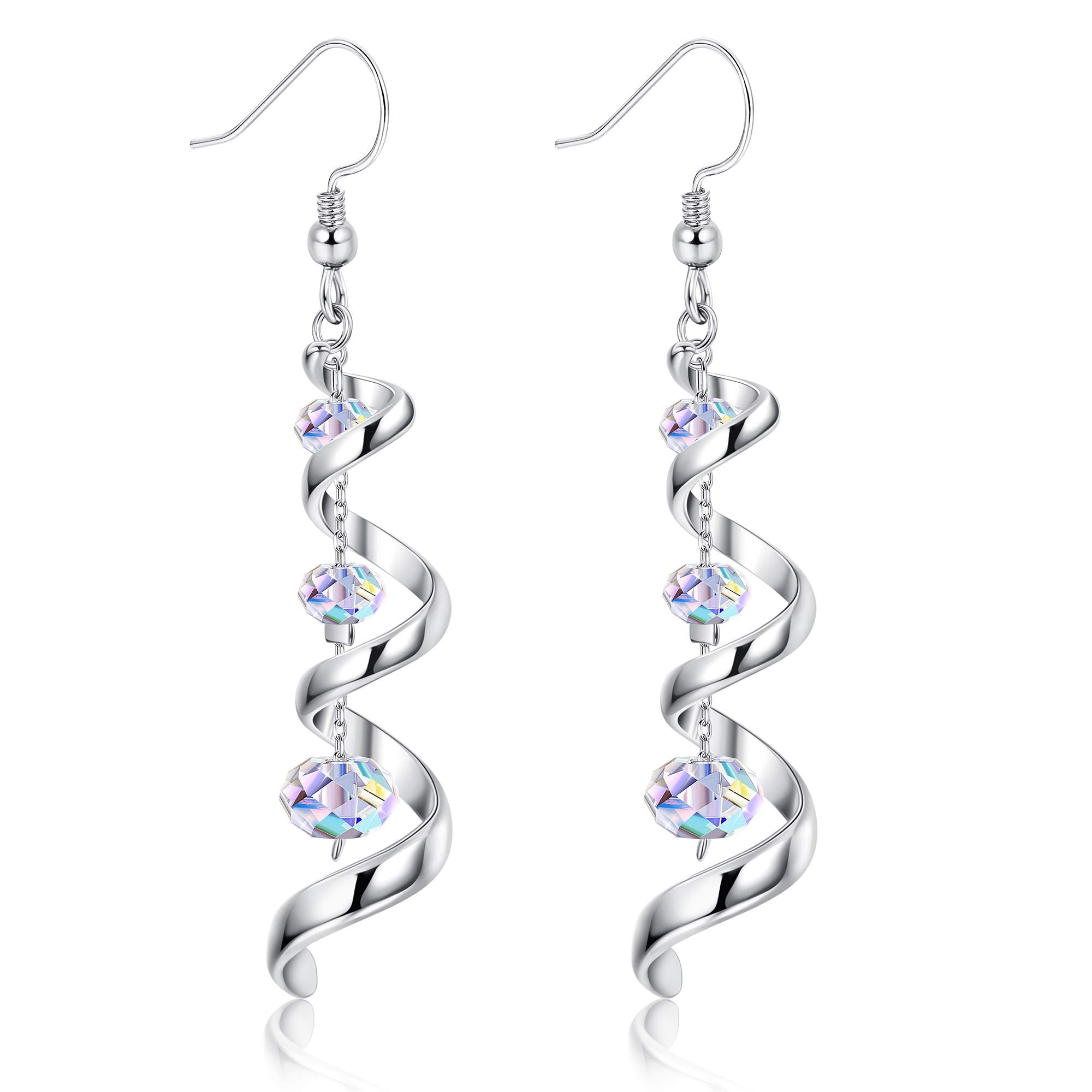 PATISORNA 925 Sterling Silver Eardrop Dangle Earrings for Women S