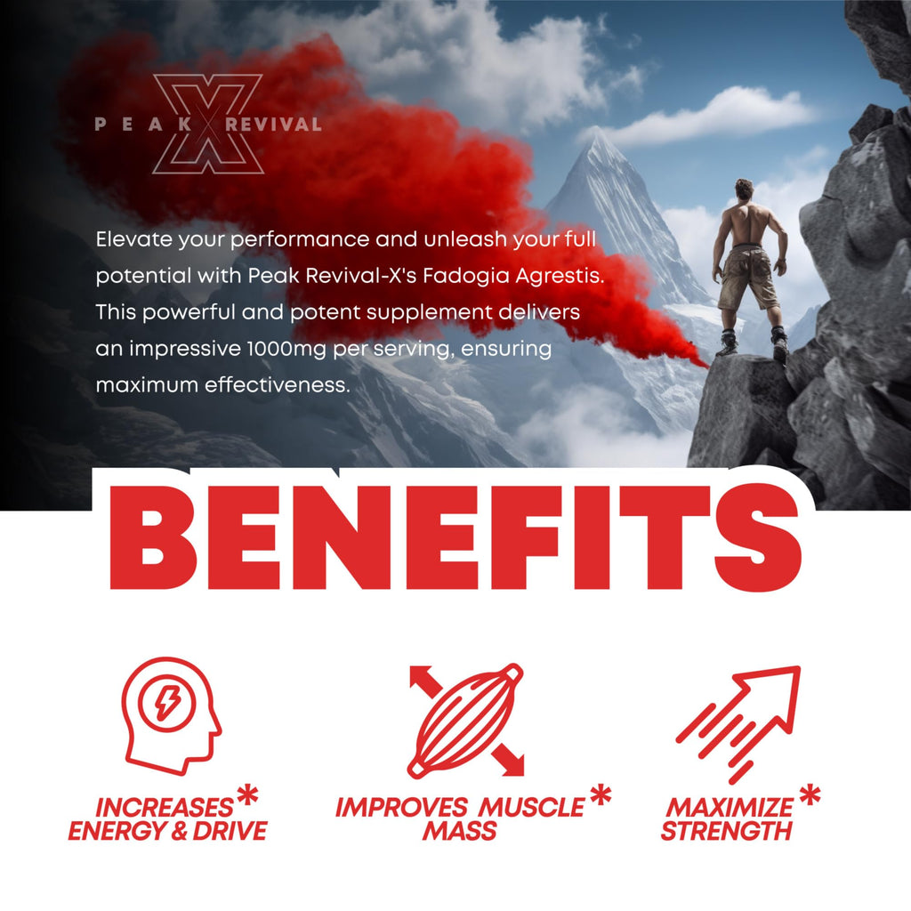 Testosterone Booster for Men with Fadogia Agrestis 1000mg Per Serving - Improve Natural Testosterone production, Increase Energy and Muscle Growth - Workout Supplement USA Made (60 Capsules)