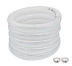 3/4" ID x 1" OD - 10 Ft High Pressure Braided Clear PVC Vinyl Tubing Flexible Tube, Heavy Duty Reinforced Hose Tubing