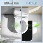 Yudlto 8 Pack U Shaped Toilet Mats Washable Absorbent Non Slip Bathroom