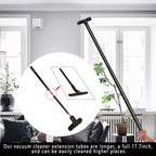 14Pcs Universal Vacuum Attachment Professional Shop Vac Accessories Wet Dry Vacuum Hose Adapter with Hair Brush Extension Wand Flexible Crevice Tool fit 2 1/2" to 1 1/4" and 1 7/8" to 1" Vacuum Hose