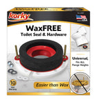 Korky 6000CP Toilet Wax Free Seal Kit with Hardware - 4 Pack
