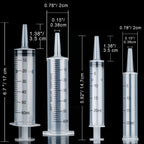 Boao 10 Pack Plastic Syringes Without Needle Epoxy Resin 20 ml,60 ml