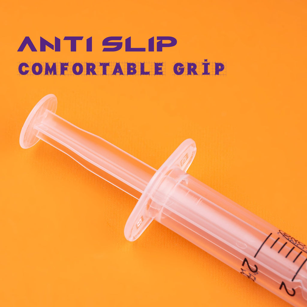 Disposable 2ml Syringe with 25Ga 1.0 Inch Needle, Individual Package pack of 100