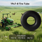 2 PCS 19x7-8 Inner Tube Heavy Duty 19x7.00-8, 20x7-8 Tube with TR13