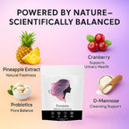 NEWUREHO Feminine Balance Gummies, Pineapple Gummies for Women Ph, Probiotic Blend Hawaiian Pineapple Flavored 60 Gummies