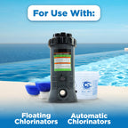 C3… 40 lbs. 3" Stabilized Chlorine Tabs for Swimming Pools | Easy to Use for Above Ground or Inground Pool | Slow Dissolving Individual Chlorinating Tablets | 40 Pound Bucket