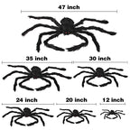 Halloween Decorations Outdoor Large Spiders: 6 Pack Spiders Halloween Decor