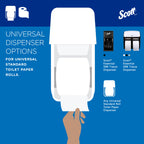 Scott Professional 100% Recycled Fiber Standard Roll Bulk Toilet Paper (13217), 2-Ply, Elevated Design, White, Individually Wrapped (80 Rolls of 473 Sheets, 37,840 Sheet Total)