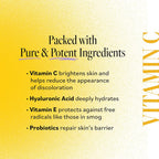 DERMA E Vitamin C Concentrated Serum, 2 Oz, with Hyaluronic Acid, Vitamin E & Aloe, All Natural, Antioxidant-Rich Concentrated Formula, Hydrating & Brightening Vitamin C Face Serum