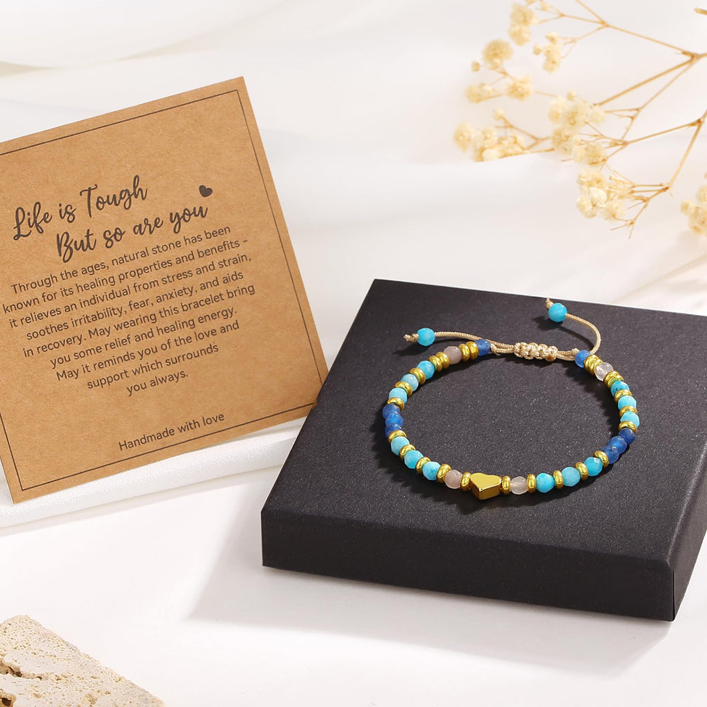 yupoxiu Natural Stone Bracelets - Inspirational Birthday Gifts for Women