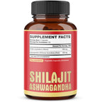 agobi 210 Capsules - 600mg Shilajit Supplement with 400mg Organic Ashwagandha Root - Shilajit Pure Himalayan Organic for Energy Production, Immune System Brain Health, Focus & Concentration