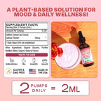 Saffron Supplements for Kids & Adults – Made with Pure Saffron Extract – Vegan, Fast Absorbing – Mix with Drinks – Supports Eye Health, Emotional Balance and Antioxidant Level Boost (Strawberry, 60mL)