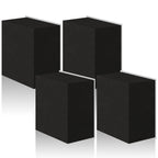 Joyfolk 4 Pcs 2" Thick Foam Padding Sheet with Adhesive Backing Closed Cell 4 Inch x 4 Inch Self Stick Neoprene Insulation Foam Sheet Black for Furniture Cars Speakers