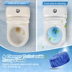 KIISIISO Multipurpose Bathroom Cleaners, 54 Pack Commercial & Household Toilet Bowl Cleaners, Blue Toilet Bowl Tablets Drop in Tank, Janitorial Deodorizers