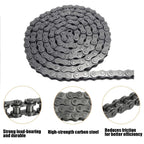 AZSSMUK #35 Roller Chain -10 Feet 40Mn Carbon Steel Material with 2 Connecting Link for Home and Industrial Machinery - 320 Links (35-10FT)