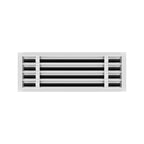 BUILDMART - 22x8 White Modern AC Vent Cover - Decorative Air Vent - Standard Linear Slot Diffuser - Register Grille for Ceiling, Walls & Floors - Texas Buildmart
