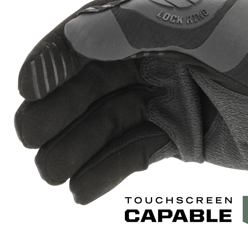 Mechanix Wear: M-Pact Covert Tactical Gloves with Secure Fit, Touchscreen Capable Safety Gloves for Men, Work Gloves with Impact Protection and Vibration Absorption (Black, Small)