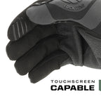Mechanix Wear: M-Pact Covert Tactical Gloves with Secure Fit, Touchscreen Capable Safety Gloves for Men, Work Gloves with Impact Protection and Vibration Absorption (Black, Small)