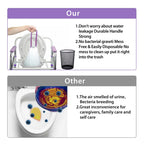 Commode Liners with Absorbent Pads for Bedside Commode, 100 Lavender Scented Commode Liners and Pads, Potty Bags for Portable Toilet, Potty Chair Liners, Commode Toilet ＆ Camping Toilet Bags