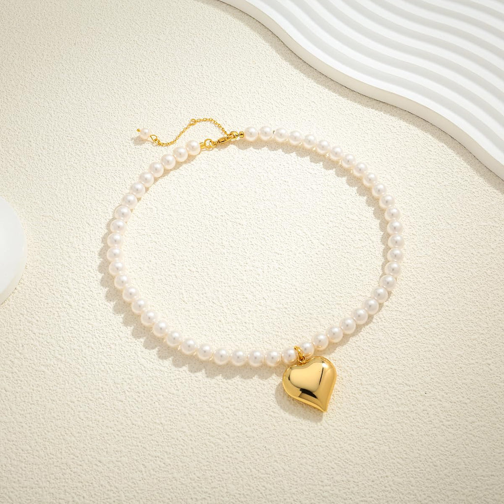 FAUTHENTICUTE Imitation Pearl Beaded Necklaces For Women