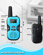 Walkie Talkies for Kids Rechargeable 4 Pack - Outdoor Hiking Camping Toys
