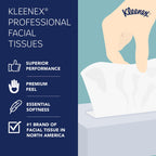 Kleenex® Professional Facial Tissue, Bulk (21271), 2-Ply, White, Upright Cube Boxed Format, Designed for Business (90 Tissues/Box, 6 Bundles of 6 Boxes, 3,240 Sheets/Case)