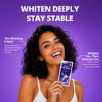 SAKYPRORAL Purple Whitening Strips, 90-Day Long-Lasting Results, Enamel Safe & Low-Sensitivity, Professional Teeth Whitening Strips with Non-Slip Dry Strip Technology (28 Count (Pack of 1))