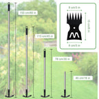2 in 1 Weed Puller Tool with 60" Long Handle for Yard, Lawn, Patio, Garden