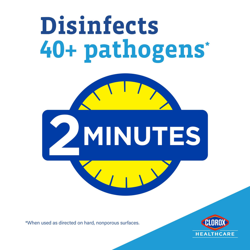 Clorox Healthcare VersaSure Cleaner Disinfectant Wipes, 6" x 5", 150 Count Canister, Pack of 6 (Package May Vary)