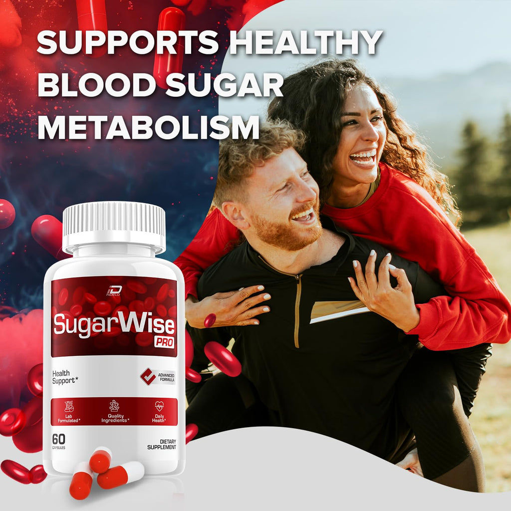 SugarWise Capsules – SugarWise Pro Natural Blend Daily Health Vitamins Supplement (5 Pack - 300 Capsules)