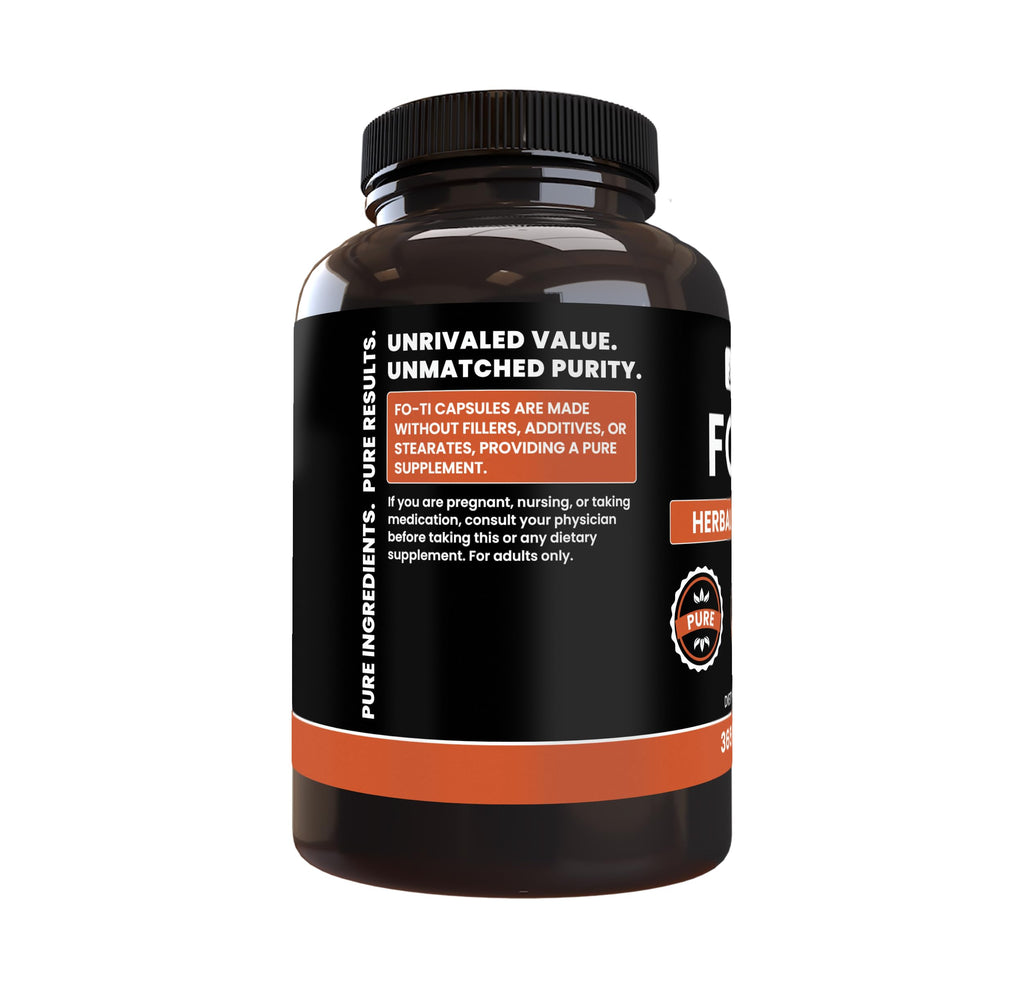 Pure Original Ingredients Fo-Ti (365 Capsules) No Magnesium Or Rice Fillers