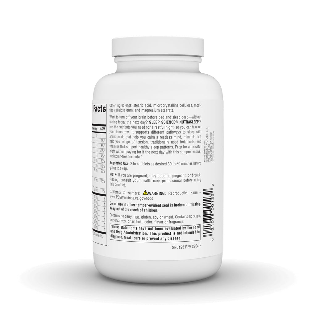 Source Naturals NutraSleep, Gentle Sleep Support Without Melatonin* - 200 Tablets