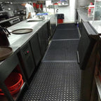 tonchean Rubber Floor Mat with Drainage Holes 83x36x0.4in Anti-Fatigue Mat