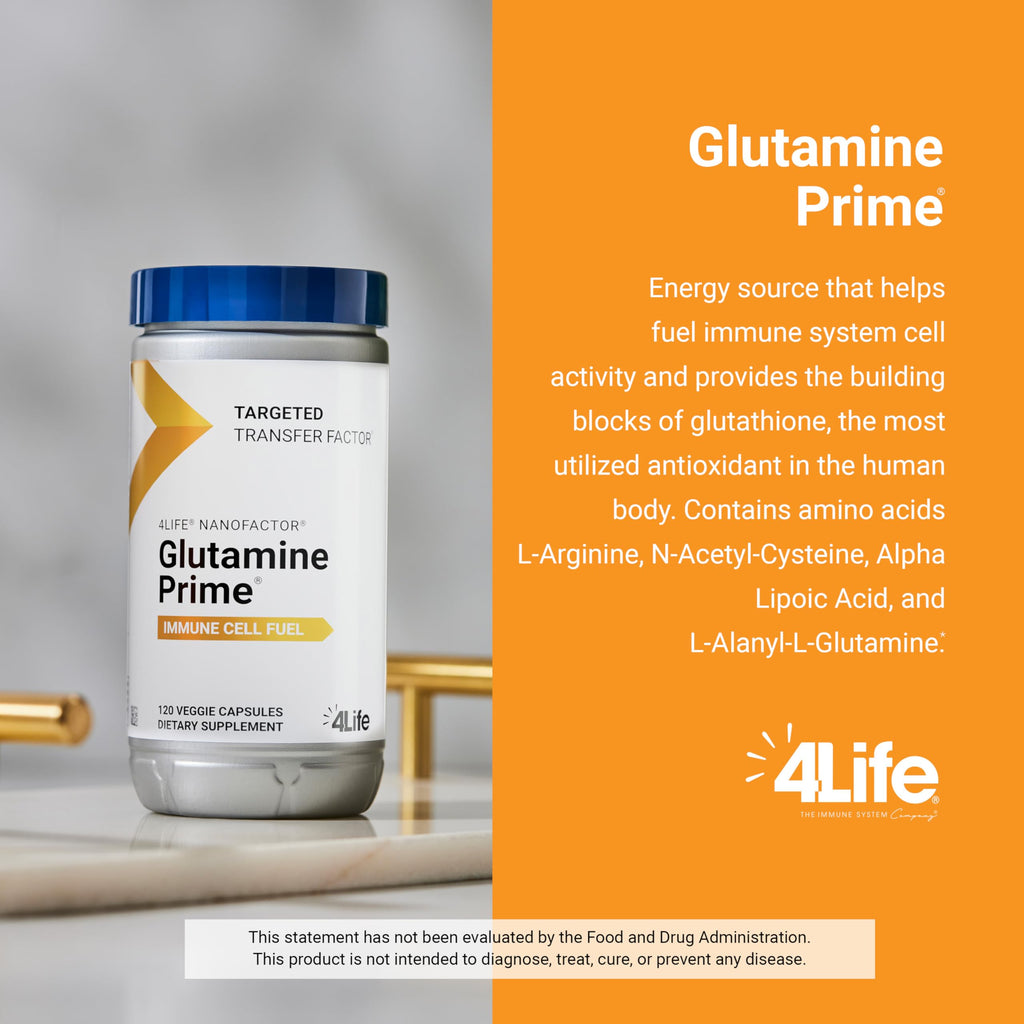 4Life Targeted Transfer Factor Glutamine Prime Immune Support, 120 Capsules