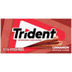 Trident Cinnamon Sugar Free Gum, 12 Packs of 14 Pieces (168 Total Pieces)