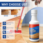 Flaurix 2Pcs Floor Restore Cleaner & Polish,High Solid Content Floor Polish For Shine Renewal & Protective Layer,Helps Conceal Small Scratches,Quick-Drying Protective Finish For Tile,Shine Wood-300ml